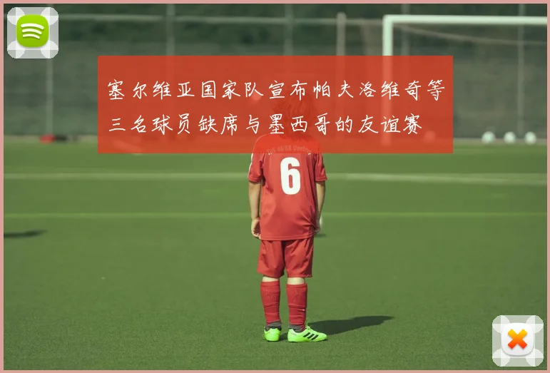 塞尔维亚国家队宣布帕夫洛维奇等三名球员缺席与墨西哥的友谊赛